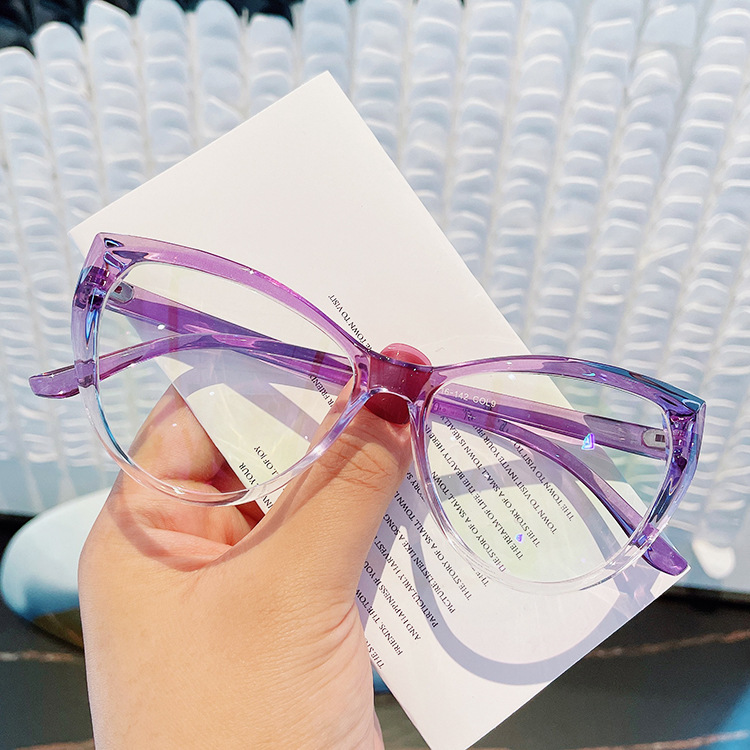 Retro-katzenaugen-anti-blaulicht-einfarbiger Brillenrahmen Neuer Flacher Spiegel display picture 15