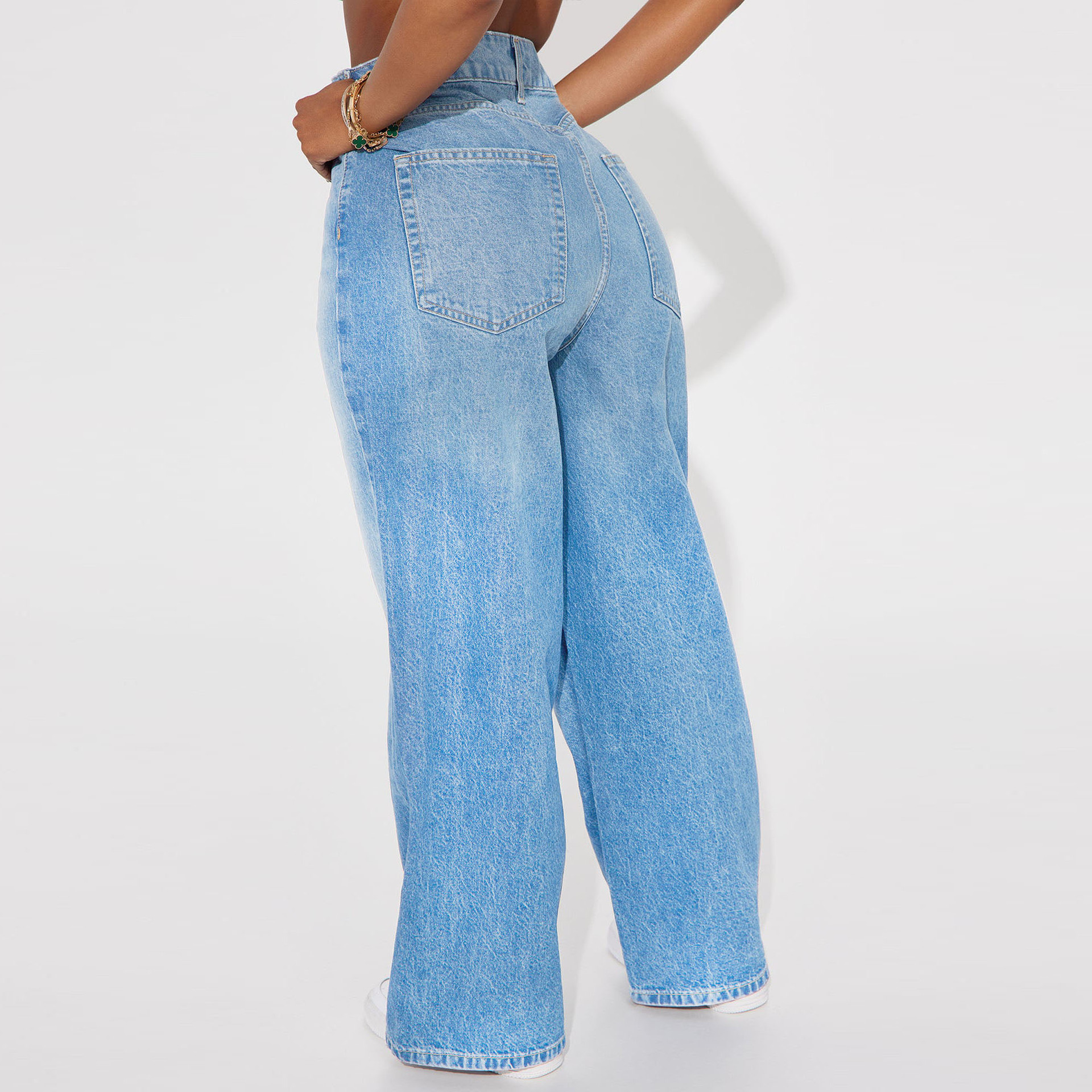 Damen Jeans Mit Weitem Bein In Übergröße Für Einen Modernen Look_voghion.com