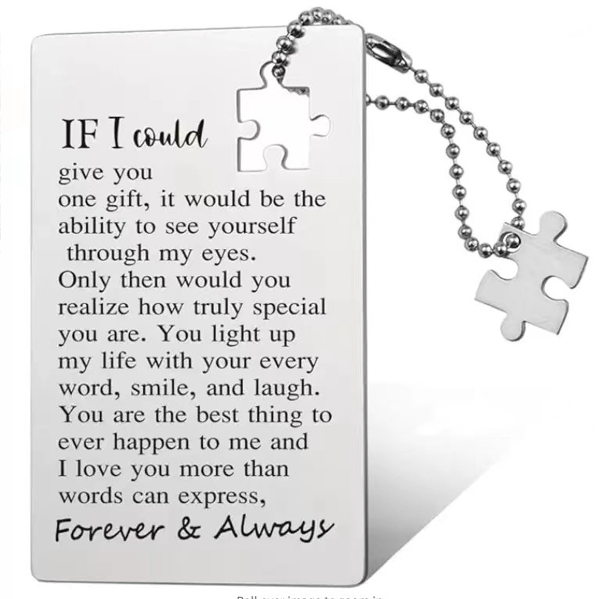 20g Weight Pendant Jewelry Making Type 55*85mm Jewelry Making Size DIY Jewelry Accessories Classification 1 Piece Quantity 304 Stainless Steel Material Letter, Jigsaw Pattern Plating Design Simple Style Style 1 Piece 55*85mm 304 Stainless Steel Letter Jigsaw Pendant 17