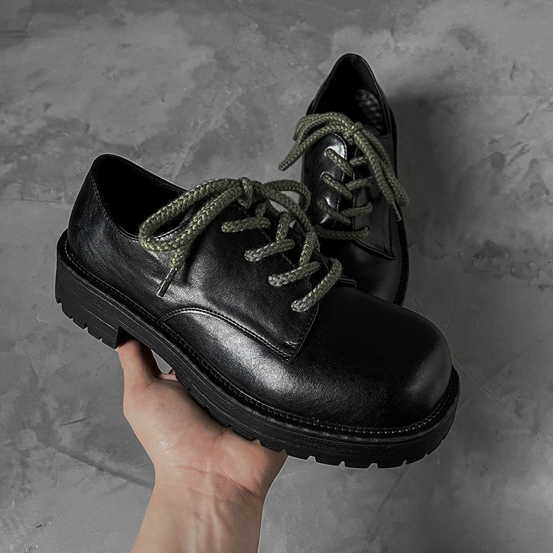 Chaussures Derby haut de gamme ShoeVault, semelles épaisses, rehausseurs de hauteur, style britannique décontracté, idéales pour les trajets quotidiens, grandes pointures M. Modèles en cuir._voghion.com