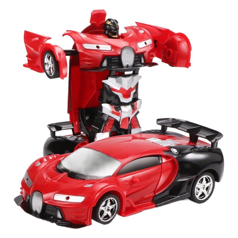 Bugatti Veyron de un solo clic Deformación de control remoto coche robot recargable eléctrico de juguete 4-6-12 años de edad juguete para niños