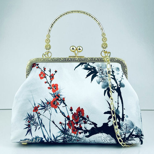 Hand grip Chinese Qipao Bags huai antique gold new qipao bag mouth female elegant mother wrapped his hand bags