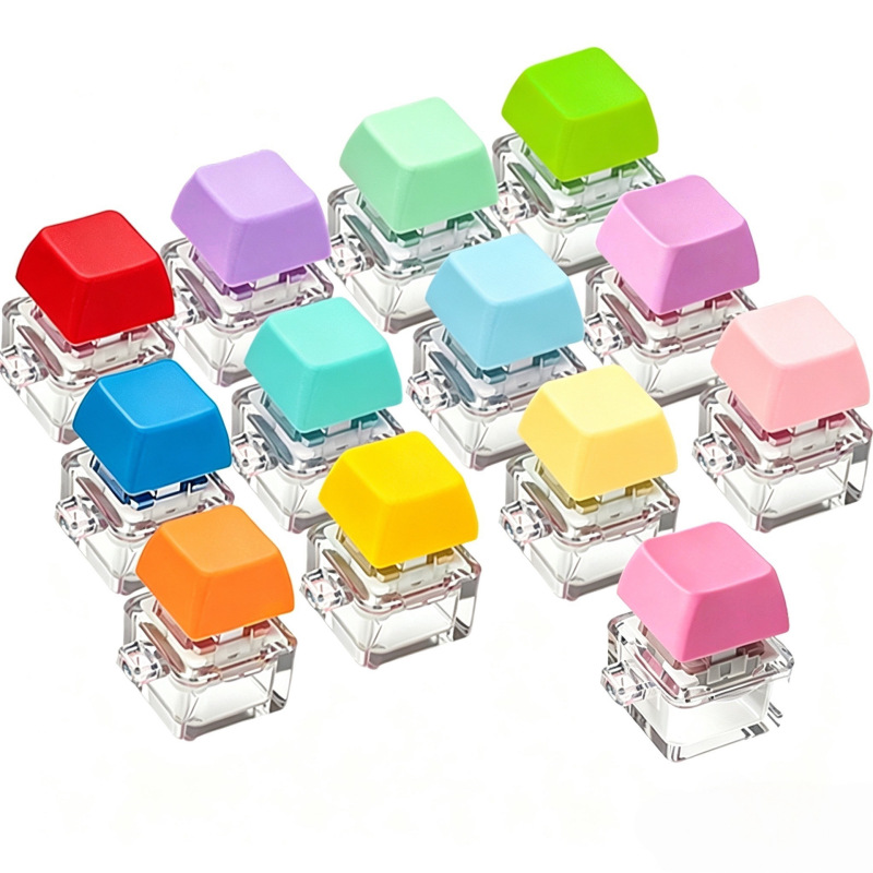 Creative Colorful Multi-Color Single-Key Square Button Press Key Russian Stress-Relief Cube Keyboard Finger Stress-Relief Gadget