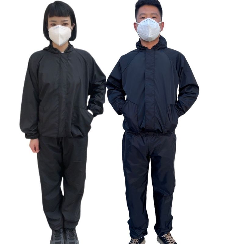 夏季薄款防尘服打磨喷漆防灰尘防泼水防岩棉纤维专用分体连帽套装|undefined