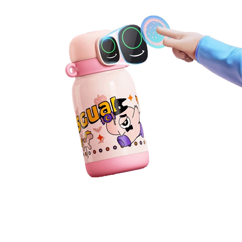 Sguai儿童指纹水杯2025新品便携抗菌不锈钢吸管K6|undefined