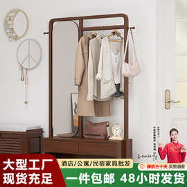实木衣帽架现代简约衣帽架门口衣帽架客厅衣帽架卧室衣帽架