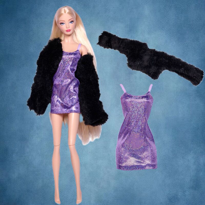 Wholesale 30cm Barbie Doll Clothes, Fur Outwears, Suspender Skirts, Dresses, Fashionable Sexy Style Suits, Foreign Trade