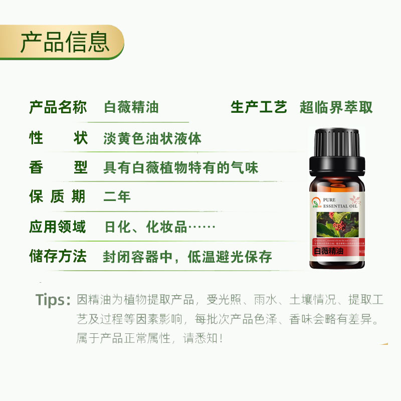 白薇精油 产品信息