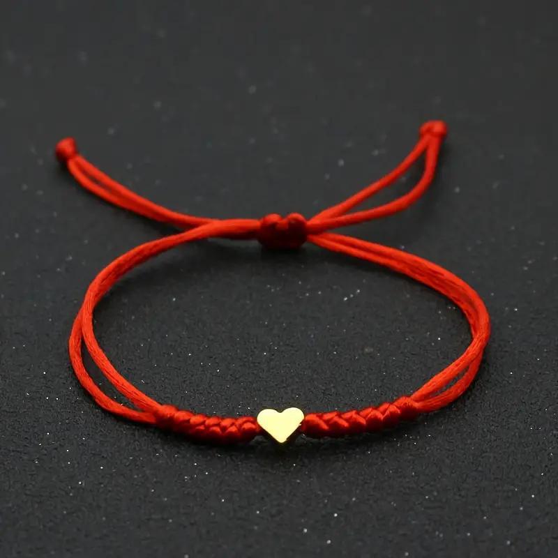 Cross-Border European and American Hot-Selling Friendship Best Friend Fish Scale Knot Braided Bracelet Adjustable Bracelet Alloy Red Rope Bracelet Cross-Border European and American Hot-Selling Friendship Best Friend Fish Scale Knot Braided Bracelet Adjustable Bracelet Alloy Red Rope Bracelet