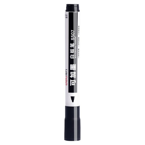 Deli whiteboard pen, erasable and refillable, children's thick-headed large-capacity teacher marker pen red black wholesale