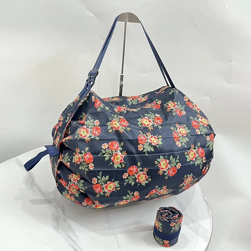 Fábrica de gran capacidad plegable bolsa de compras plisada camuflaje multicolor Oxford tela de almacenamiento portátil protección del medio ambiente bolso