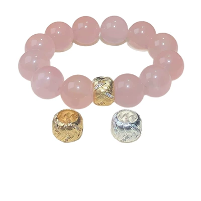 Brushed Large Hole Transfer Beads | Zərgərlik ara hissələri