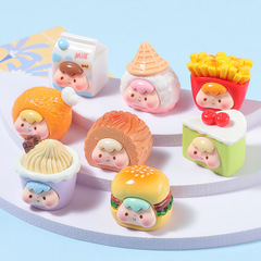 樹脂食品おもちゃ漫画 Zai Zai diy ジュエリーアクセサリー車のマイクロ風景デスクトップ装飾品キーホルダーブラインドバッグ素材