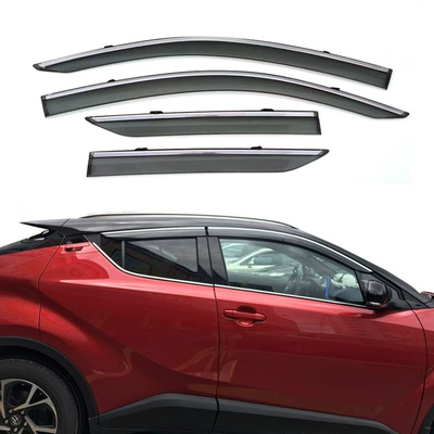 Specially Used for Toyota C-Hr Yize Rain Shield Injection Molded Rain Eyebrow Rainproof Strip Chr Thickeneded Modification Accessories Cross-Border (Rain shield)