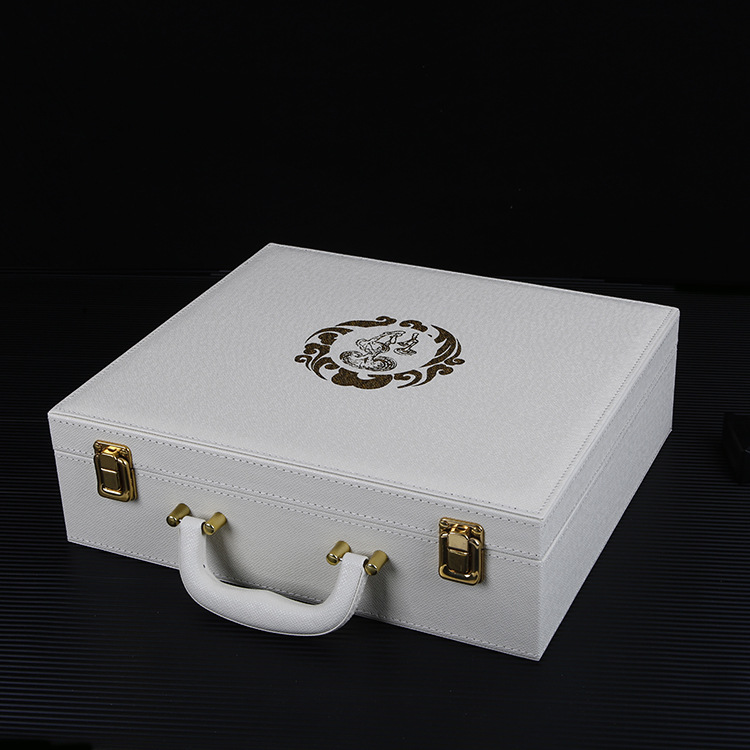 Health Care Deer Antler,Geng And Sea Cucumber Health Leather Box In Stock High-end Panax Notogeng Deer Pataking Gift Box