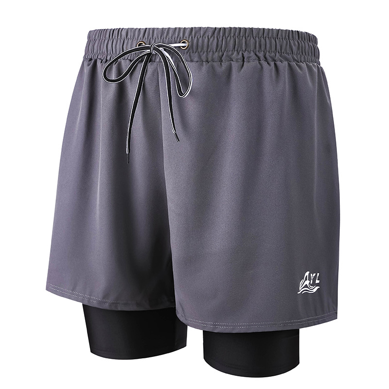 Grey 009 Men's Swim Trunks