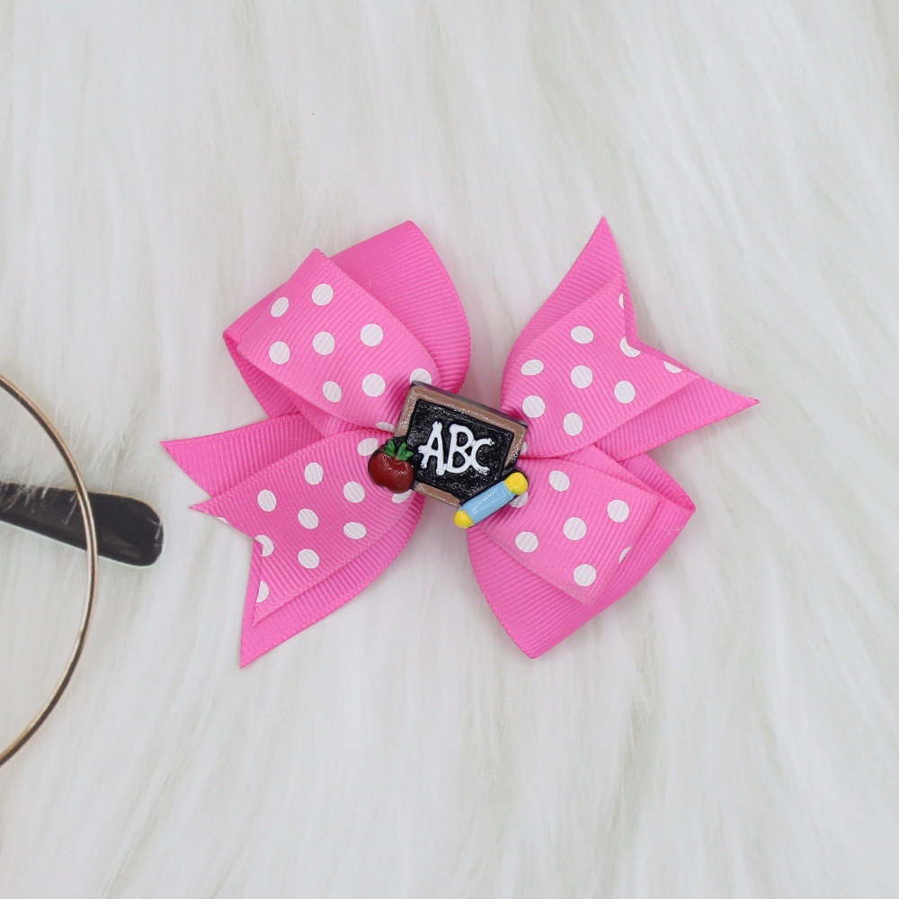 12g Weight Hair Clip Hair Accessories Type 1 Piece Quantity Holiday, Daily Occasion Solid Color Pattern Girl'S Gender Ribbon Design Simple Style Style Girl'S Simple Style Solid Color Cloth Ribbon Hair Clip 9