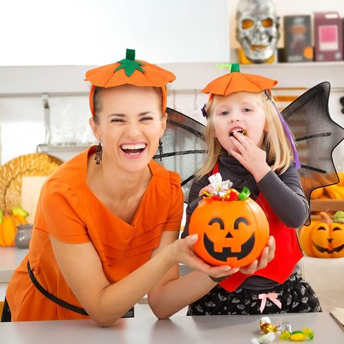 Cross-border Halloween Pumpkin Headbands Children's Props Headbands Adult Party Performance Decorations Makeup Costumes Hair Accessories