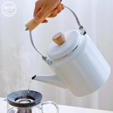 搪小厨批发耐高温大容量泡茶壶沏茶壶煮泡茶家用户外烧水壶搪瓷壶