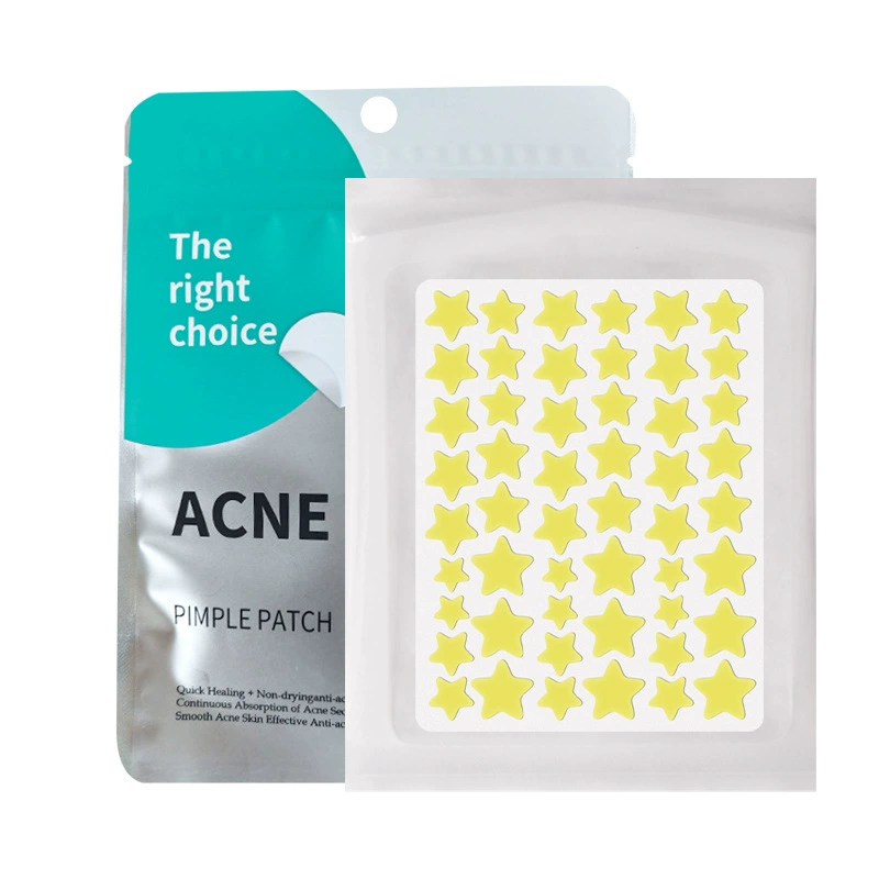 Подложки Acne Patch Genuine — наклейки для акне Hydrocolloid звезды, 40–51 шт, цветной консилер