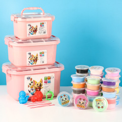 Boxed 36-color ultra-light clay kindergarten plasticine mud storage box children's handmade light clay DIY toys