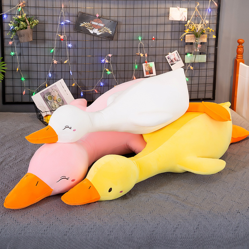 Cross-Border Silly Duck Plush Toy Cute Duck Soft Pillow Girls Sleeping Pillow Doll Gift Toy