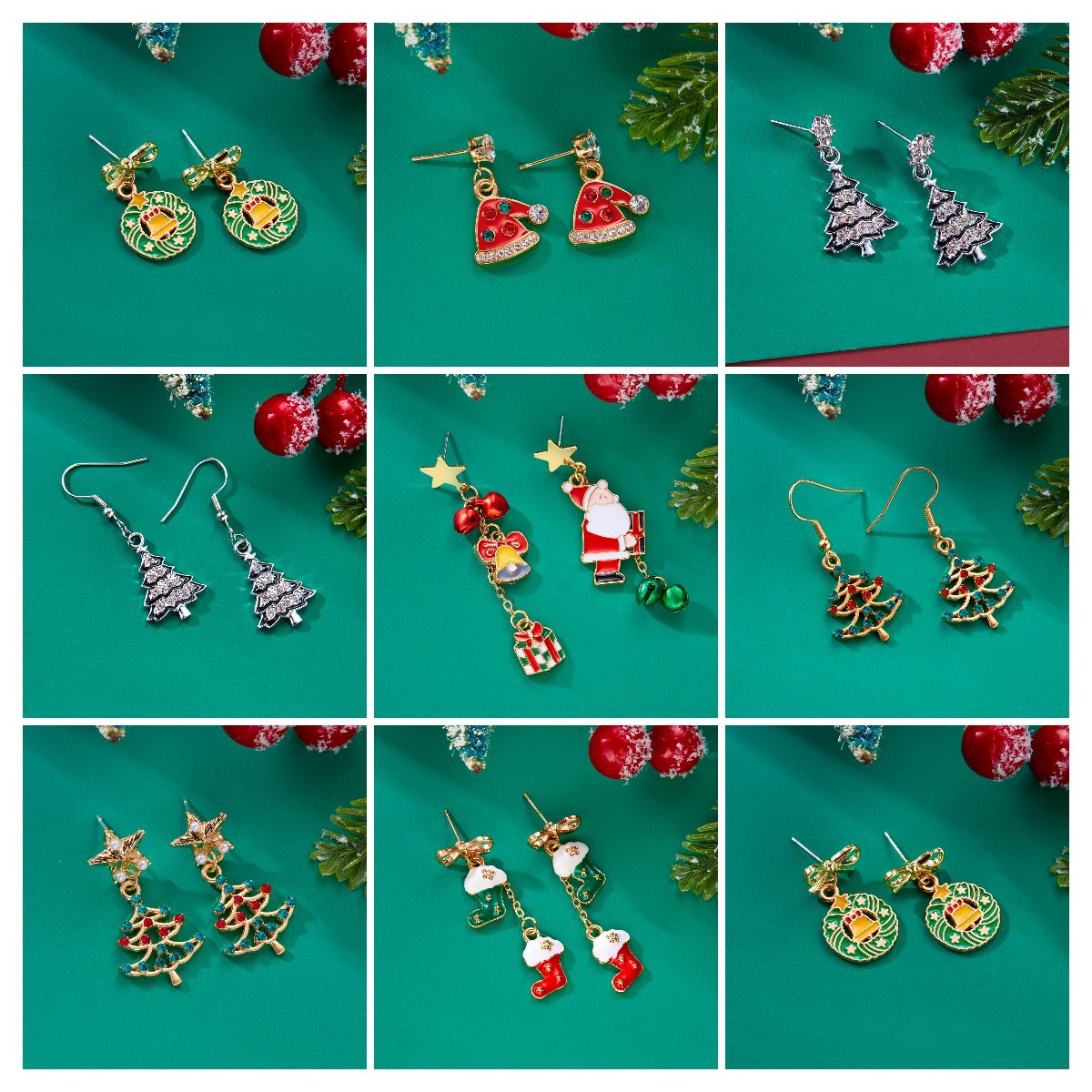 7g Weight Alloy Ear Needle Material Drop Earrings Classification 1 Pair Quantity Festival Occasion Alloy Material Christmas Festival Christmas Hat, Christmas Tree, Santa Claus Pattern Women's Gender Cute, Christmas Style 1 Pair Cute Christmas Christmas Hat Christmas Tree Santa Claus Alloy Drop Earrings 无