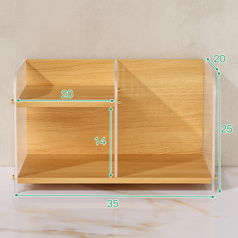 Estantes de escritorio acrílicos pequeños estantes de escritorio de oficina archivos de escritorio