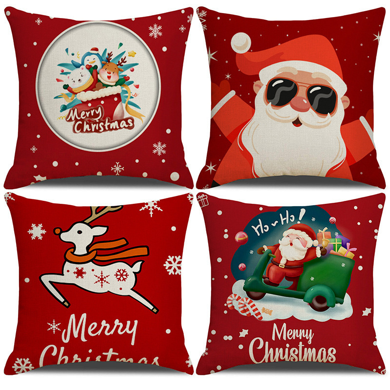 Home Sofa Cushion Christmas Pillow Cover Design 1
