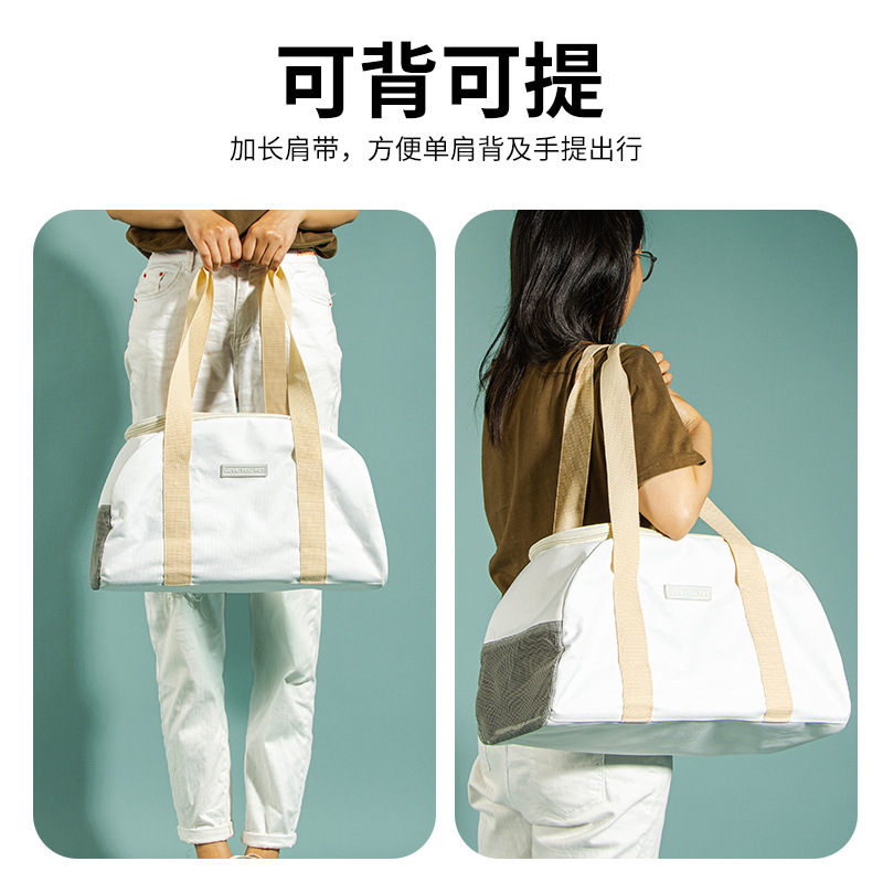 Leyoupai's new large space shoulder cat bag, breathable and lightweight pet bag, outdoor pet backpack, portable cat bag