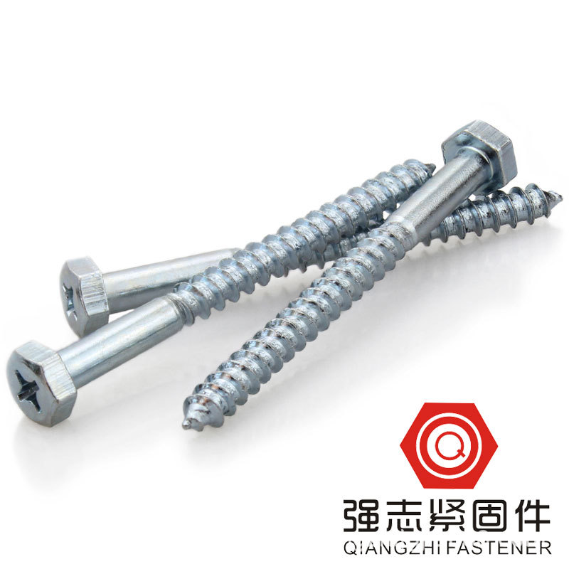 现货镀锌 十字槽六角自攻/ 六角自攻 M6*70