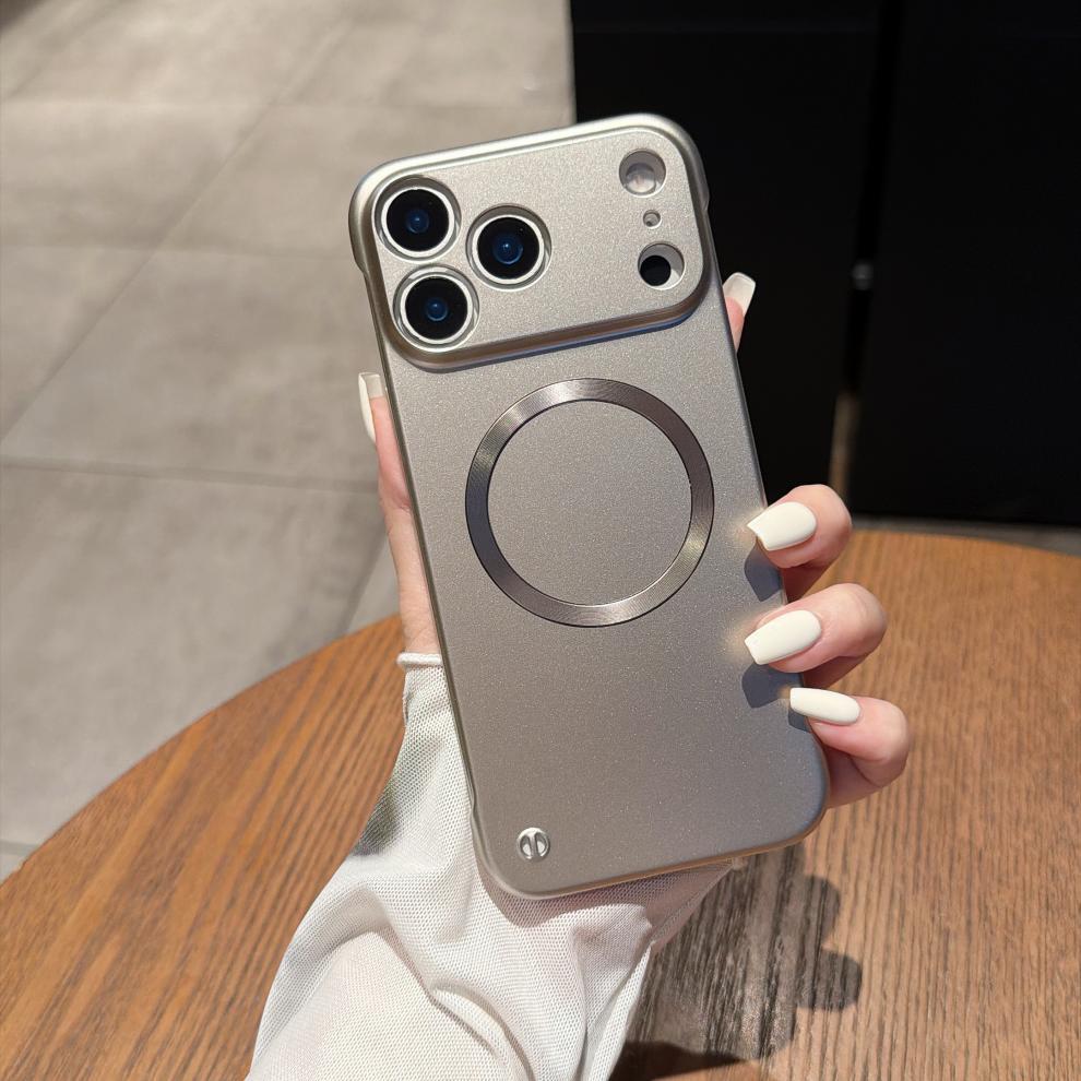 适用苹果18Pro手机壳iPhone17Promax高级感磁吸无边框车载保护16