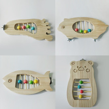 鹦鹉鸟跳台卡通形木质跳板站架鸟笼磨牙玩耍互动玩具批发