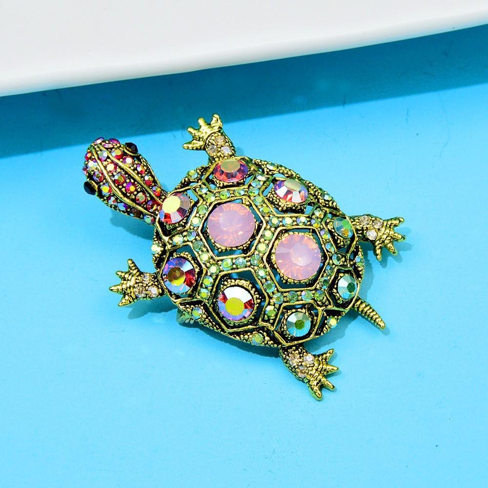 Cute Animal Alloy Inlay Artificial Gemstones Unisex Brooches 1 Piece display picture 3