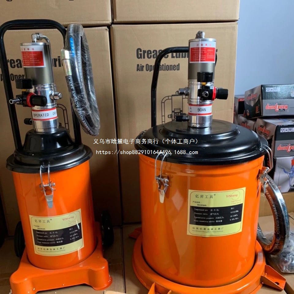 亿升气动黄油枪气动黄油机高压注油器全自动润滑油黄油加注器