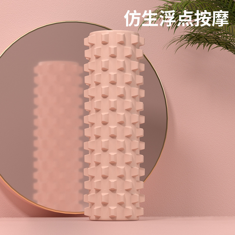 泡軸ローラー狼牙棒ヨガ用品泡軸筋肉リラックスローラー軸痩せ足マッサージ軸ヨガ柱|undefined