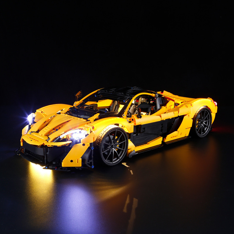 Yeabricks Compatible Lego 42172 McLaren P1 sports car Building Blocks LED Lighting Assembly Decorative Lighting Yeabricks Compatible Lego 42172 McLaren P1 sports car Building Blocks LED Lighting Assembly Decorative Lighting