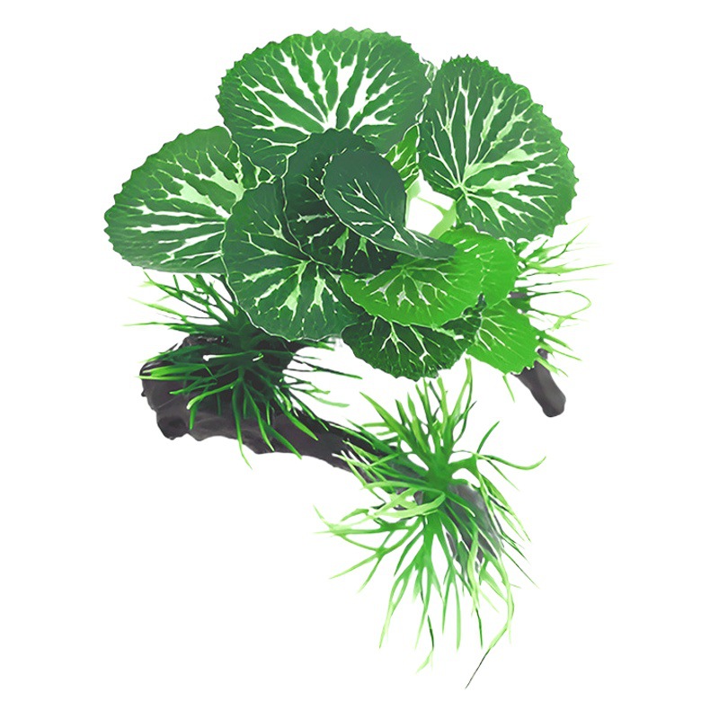 Adornos de Plantas de Venta Caliente, Plantas Verdes para Acuarios, Nuevas Plantas Acuáticas Artificiales de Madera Flotante, Suministros de Decoración para Acuarios para Comercio Transfronterizo.