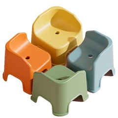 子供用プラスチック製スツール、背もたれ付き、家庭用、厚手、滑り止め、赤ちゃん用、靴替え、入浴用椅子
