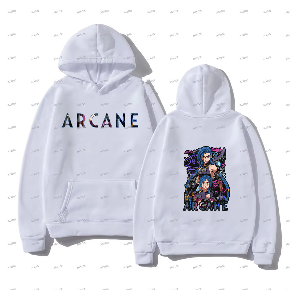 Arcane Jinx Hoodies Man Women Harajuku Clothing Hot Anime