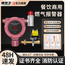 燃气泄漏报警器商用餐饮饭店厨房煤气罐液化气天然气可燃气体报警