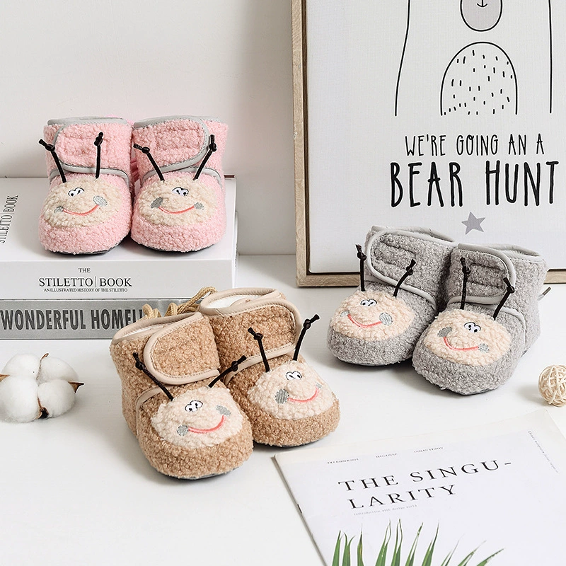 Children's footwear, fleece shoes, demi-season socks for new born for men and women girl's for early age, soft sole, 6-12 month