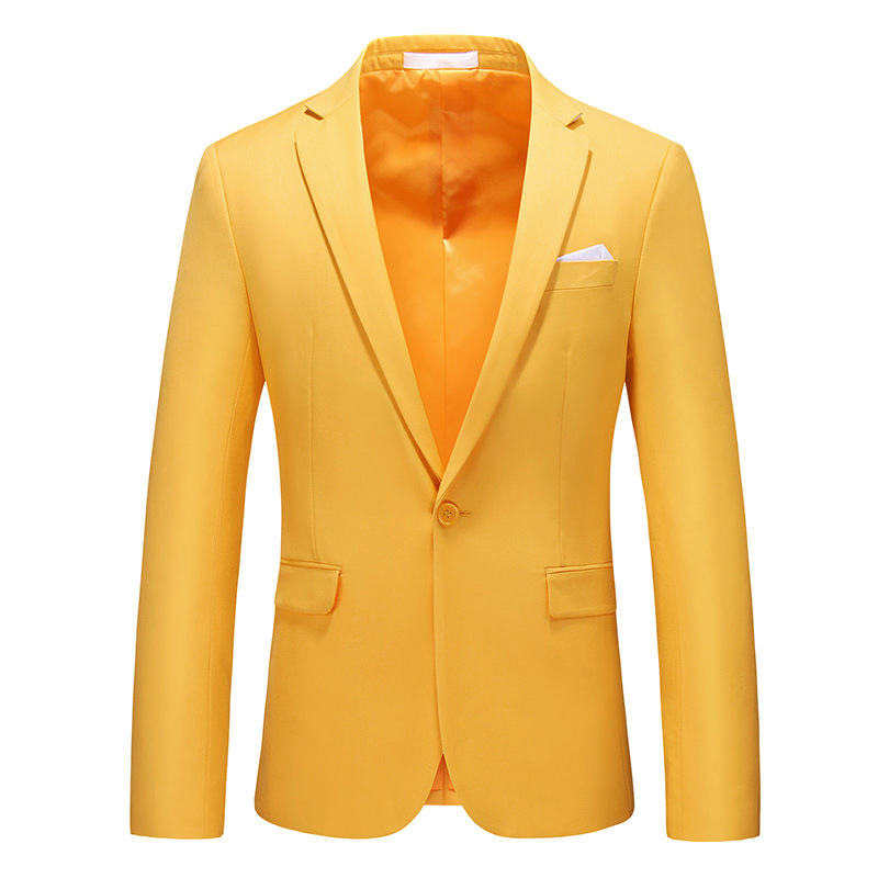 Men's Suit 2025 Men's Hollow Out Plus Size Single Jacket 15 Colors Export Cross-Border Solid Color Single Jacket Slim Fit