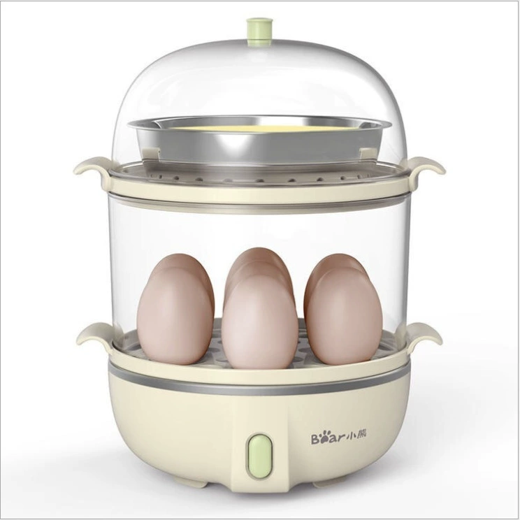 Крошка-ведерко Egg boiler ZDQ-B14Q1 пароварка с двумя слоями большой емкости бытовая многофункциональная маленькая автоматическая отключение питания