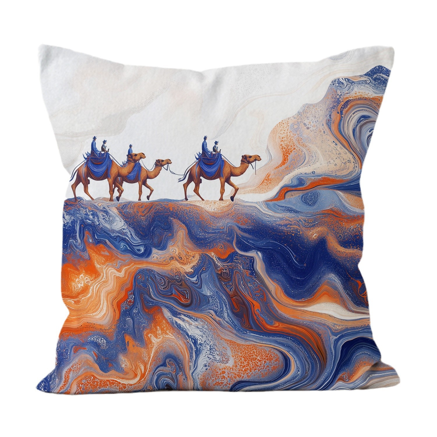 Desierto Dunhuang almohada de viento estilo chino decoración del hogar almohada de almuerzo almohada de almuerzo almohada al por mayor