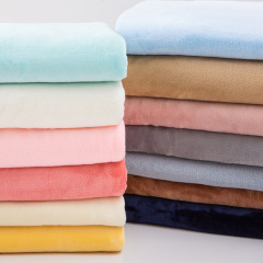 メーカーの現物両面フランネル保温家庭服生地片面法莱毛のパジャマ毛布布