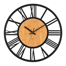 批发亚马逊跨境客厅时钟简约创意装饰静音钟表铁艺时尚挂钟