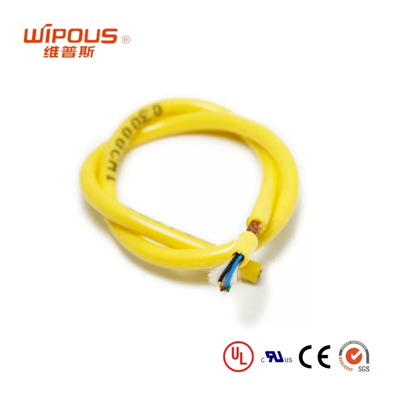 机器人电缆 柔性数据拖链电缆 12*0.34 欧盟TUV认证拖链电缆