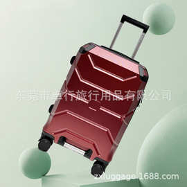 跨境现货专供ABS+PC拉杆箱四面包角万向轮密码锁拉杆箱登机箱批发