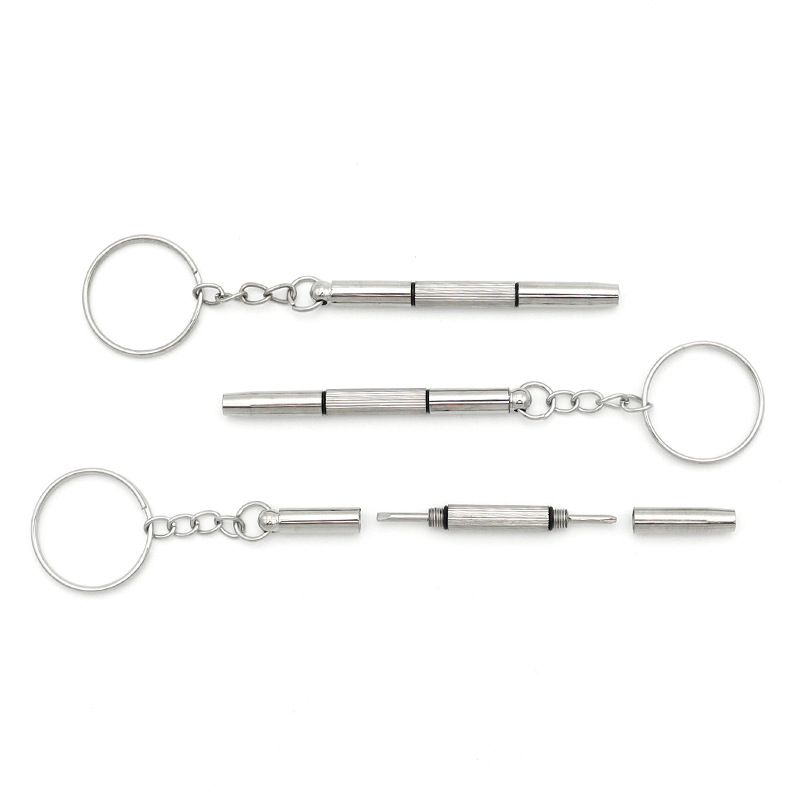 Mini screwdriver three-in-one three-purpose screwdriver glasses accessories repair tool portable multi-function screwdriver